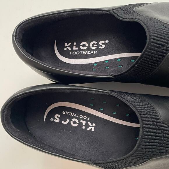 Klogs Women's Salem Clogs Work Shoes Leather Platform Slip Resistant 7.5 M Black - Picture 8 of 12